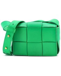 Bottega Veneta - Maxi Intrecciato Leather Cassette Crossbody Candy (Authentic Pre-Loved) - Lyst
