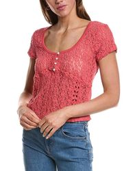 Free People - Claro Short Sleeve Top - Lyst