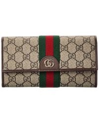 Gucci - Ophidia Gg Supreme Canvas & Leather Continental Wallet - Lyst