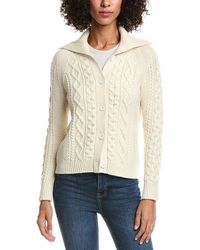 Forte - Wool & Cashmere-Blend Luxe Cable Cardigan - Lyst