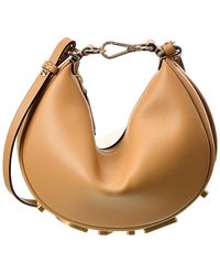 Fendi - Graphy Mini Leather Hobo Bag - Lyst