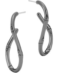 John Hardy - Silver Bamboo Earrings - Lyst