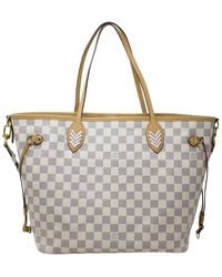 Louis Vuitton - Limited Edition Damier Azur Canvas Neverfull Mm (Authentic Pre-Owned) - Lyst