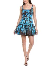 MILLY - Wylma Flower Fall Mini Dress - Lyst