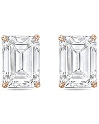 Diana M. Jewels - Diana M. 14K Rose 5.00 Ct. Tw. Lab-Grown Diamond Earrings - Lyst