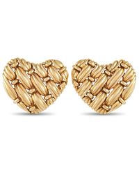 Tiffany & Co. - 18K Heart Clip-On Earrings (Authentic Pre-Owned) - Lyst