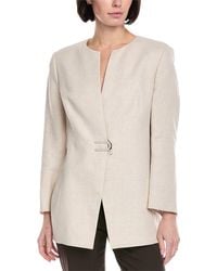 Akris - Ana Linen & Wool-Blend Jacket - Lyst