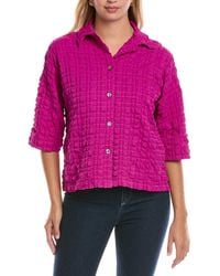 Joseph Ribkoff - Textured Short-Sleeve Top - Lyst