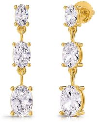 Lab Grown Diamonds - 14K 2.56 Ct. Tw. Lab-Grown Diamond Dangle Earrings - Lyst