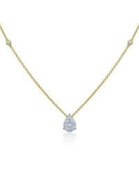 Diana M. Jewels - 14k 0.32 Ct. Tw. Diamond Necklace - Lyst