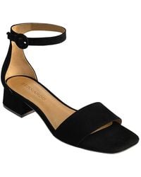 Bernardo - Jalena Suede Low Heel Sandal - Lyst