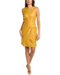 Lafayette 148 New York - Adsley Linen & Silk-blend Sheath Dress - Lyst