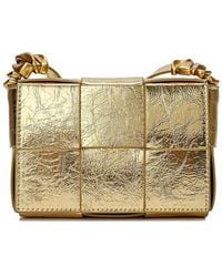 Tiffany & Fred Paris - Woven Metallic Leather Crossbody - Lyst