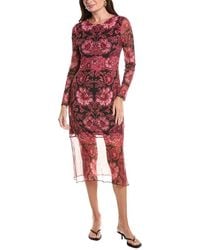 Johnny Was - Tulus Mesh Silk-Blend Midi Dress - Lyst