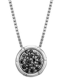 John Hardy - Bamboo Silver Lava Pendant Necklace - Lyst