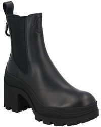 Moncler - Envile Leather Chelsea Boot - Lyst