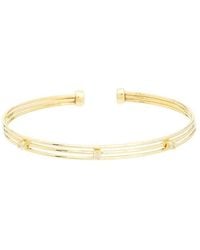 Meshmerise - 0.06 Ct. Tw. Diamond 18K Over Bangle Bracelet - Lyst