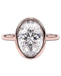 Lab Grown Diamonds - 14K Rose 4.00 Ct. Tw. Lab-Grown Diamond Ring - Lyst