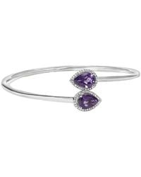 Haus of Brilliance - 2.10 Ct. Tw. Diamond & Amethyst Bangle Bracelet - Lyst