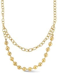 Glaze Jewelry - Plated Layered Chain Necklace - Lyst