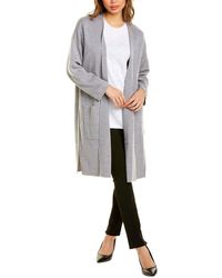 Eileen Fisher Belted Wool-blend Cardigan - Grey