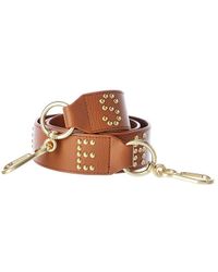 See By Chloé Leather Shoulder Strap - Brown