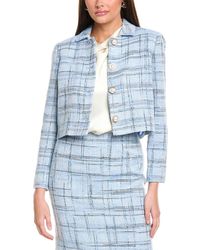 St. John - Prince Of Whales Plaid Jacket - Lyst