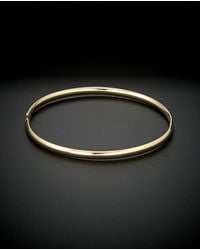 Italian Gold - 14k Polished Hinged Bangle - Lyst