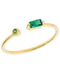 TIRAMISU - 14K Over 0.14 Ct. Tw. Lab Created Emerald Bypass Ring - Lyst
