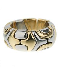 BVLGARI - 18K & Stainless Steel Alveare Ring (Authentic Pre-Owned) - Lyst