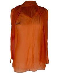 Dolce & Gabbana - V-Neck Blouse, Size Eu (Authentic Pre-Loved) - Lyst