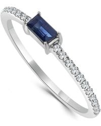 Sabrina Designs - 14k 0.23 Ct. Tw. Diamond & Sapphire Ring - Lyst