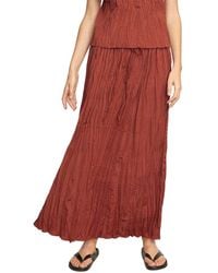 MODERN CITIZEN - Ariel Tie-Front Crinkled Skirt - Lyst