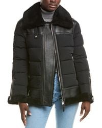 Mackage - Vanna Mixed Shearling Down Jacket - Lyst