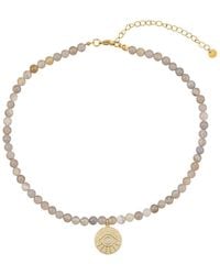 Eye Candy LA - The Luxe Collection Agate Gia Eye & Heart Necklace - Lyst