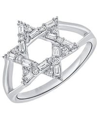 Sabrina Designs - 14k 0.33 Ct. Tw. Diamond Star Of David Ring - Lyst