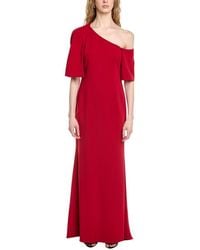 Badgley Mischka - Wrap Off Shoulder Gown - Lyst