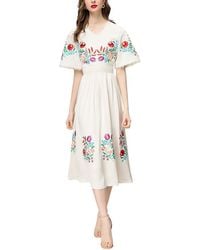 Adele Berto - Midi Dress - Lyst