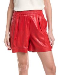 Brunello Cucinelli - Leather Short - Lyst