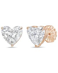 Diana M. Jewels - Diana M. 14K Rose 15.00 Ct. Tw. Lab-Grown Diamond Stud Earrings - Lyst