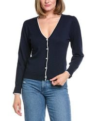 Hannah Rose - Pearl Button Trimmed Cashmere-Blend Cardigan - Lyst