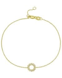 Italian Gold - 14K 0.06 Ct. Tw. Diamond Bracelet - Lyst