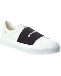 Givenchy - City Court Logo-embroidered Leather Low-top Trainers - Lyst