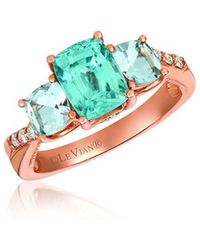 Le Vian - Royal Blues 14K Rose 2.43 Ct. Tw. Diamond & Gemstone Cocktail Ring - Lyst