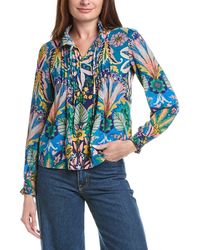Nicole Miller - Printed Top - Lyst