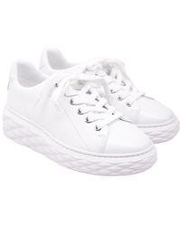 Jimmy Choo - Leather Diamond Light Maxi/ F Sneaker (Authentic Pre-Loved) - Lyst