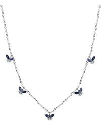 Diana M. Jewels - Fine Jewelry 14k 1.39 Ct. Tw. Diamond & Sapphire Necklace - Lyst