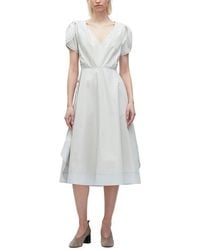 3.1 Phillip Lim - Soft Tulip Sleeve V-Neck Dress - Lyst