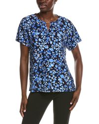 Jones New York - Extended Shoulder Placket Top - Lyst
