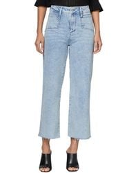 PAIGE - Anessa Alivia High Rise Ankle Wide Leg Jean - Lyst